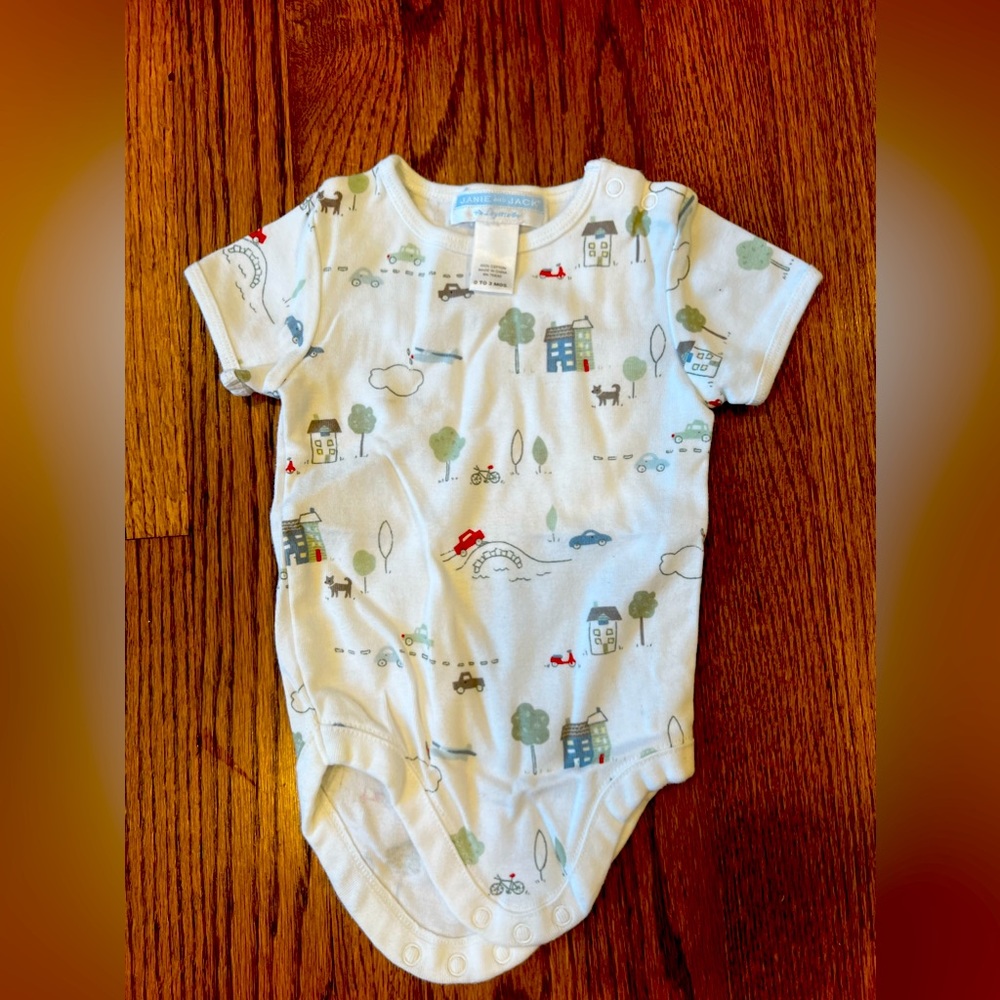 0-3 months Jack & Janie boys romper